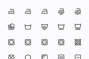 Laundry Symbols, Washing Line icons, an Outline Icon by Myicons (Thumbnail 2 of 5)