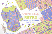 VANILLA RETRO, a Pattern Graphic by Irina Skaska (Thumbnail 1 of 7)