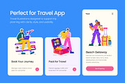 60 Travel Flat Illustrations, a Transportation Illustration by Vectors Market (Thumbnail 5 of 6)
