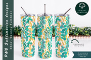 Eucalyptus tumbler sublimation, an Object Graphic by AnastasiaWatercolor (Thumbnail 4 of 6)