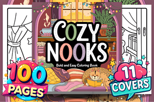 Bold and Easy Cozy Nooks, a Decorative Illustration by Ink Gallery