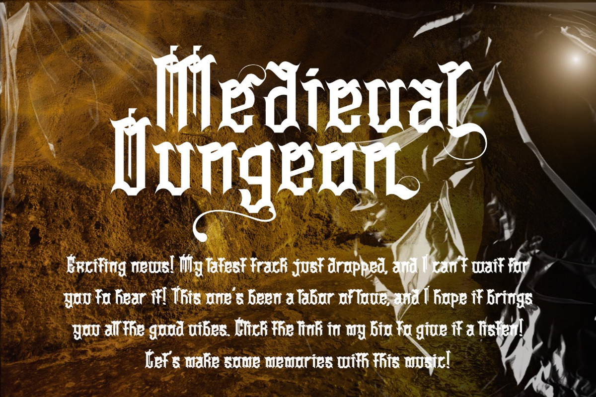 Cestizlav - Decorative Blackletter, a Blackletter Font by Dhabee (Photo 12 of 18)