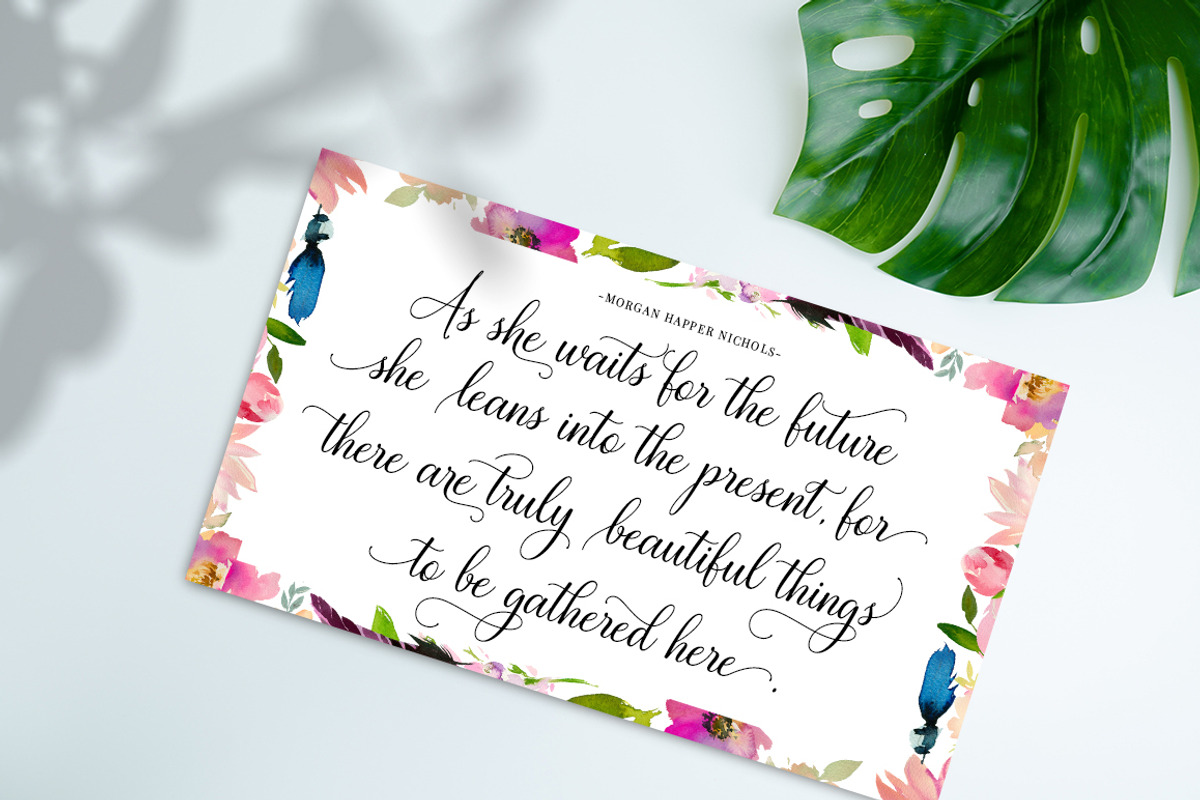 White Crystal, a Script Font by Mytha Studio (Photo 6 of 8)