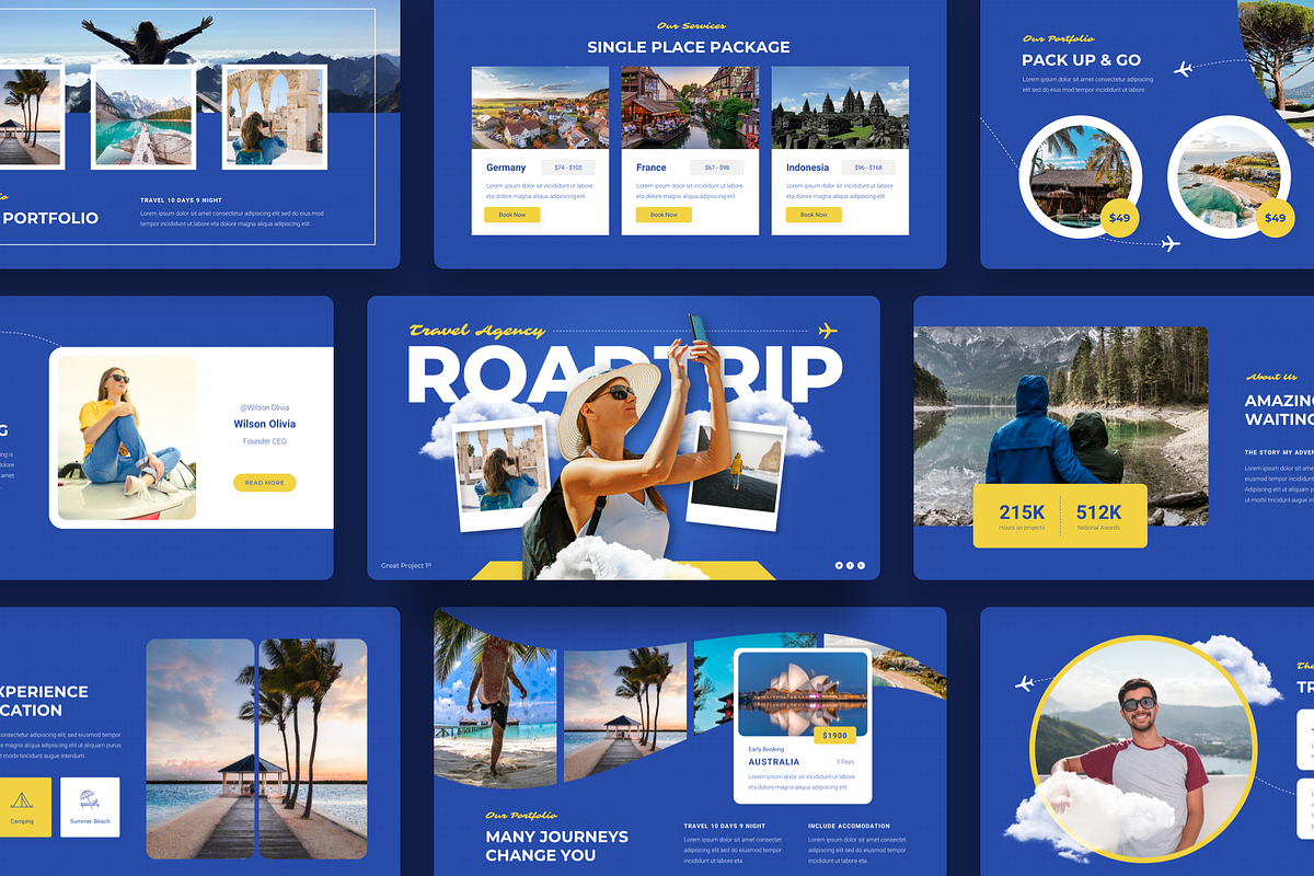 Travel Agency PowerPoint, a Presentation Template by YossyOneStd (Photo 1 of 6)