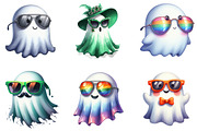 Sassy Shades Ghost Halloween Clipart, an Illustration by DreamArtGraphic (Thumbnail 4 of 5)