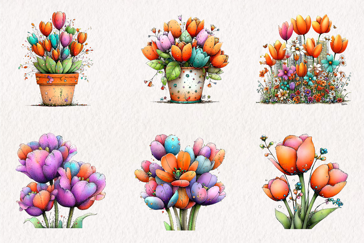 Spring Tulip Sublimation Bundle, an Illustration by CreationArt (Photo 2 of 7)