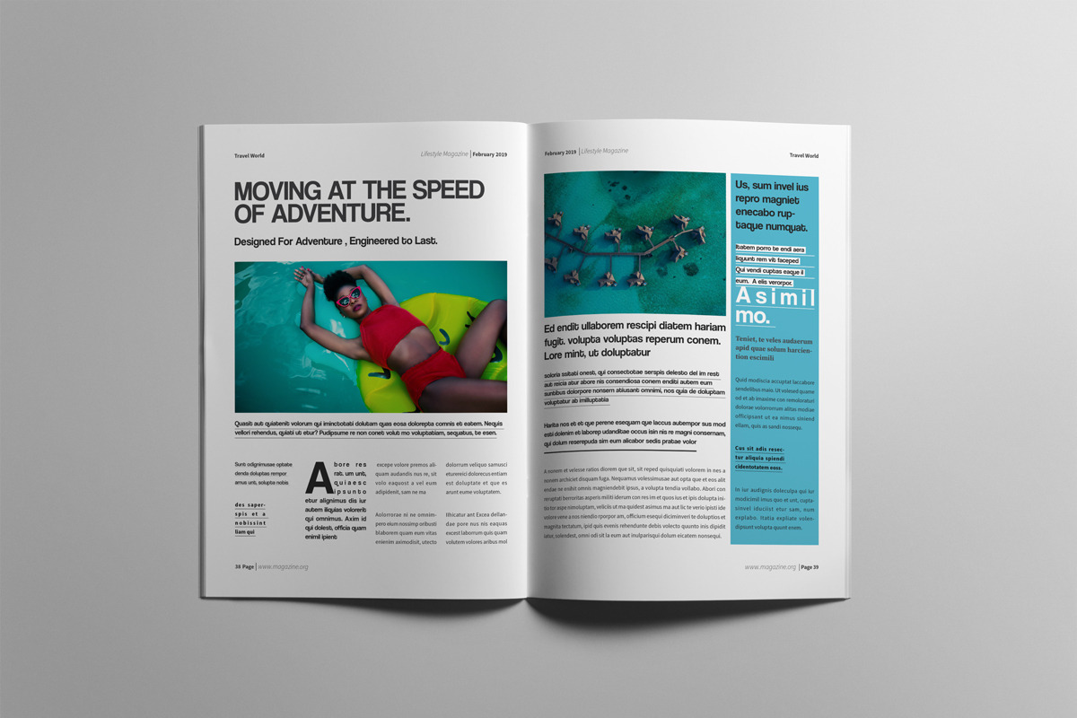 The Best Magazine Layout Design, a Magazine Template by Swayang (Photo 20 of 22)