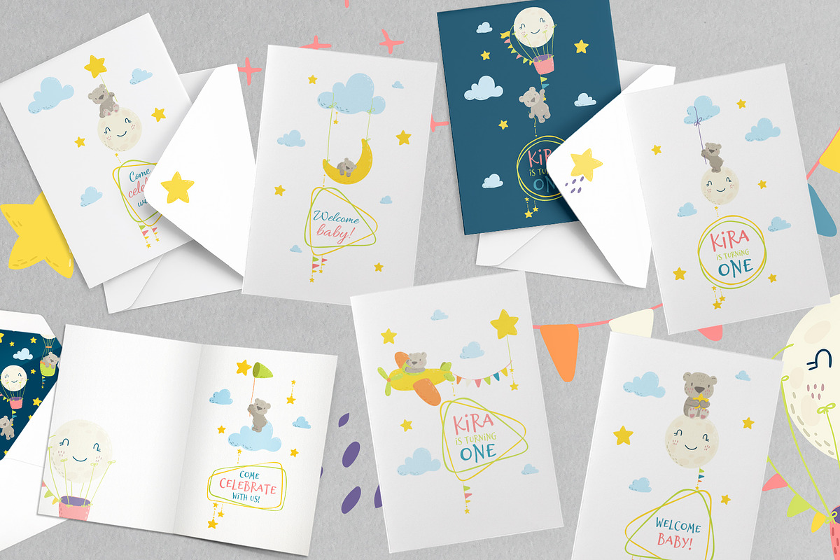 Good night. Cute bears collection., an Animal Illustration by Kate Art (Photo 13 of 14)
