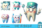 Watercolor Dentist Tooth Clipart, a Graphic by CitraGraphics (Thumbnail 1 of 3)