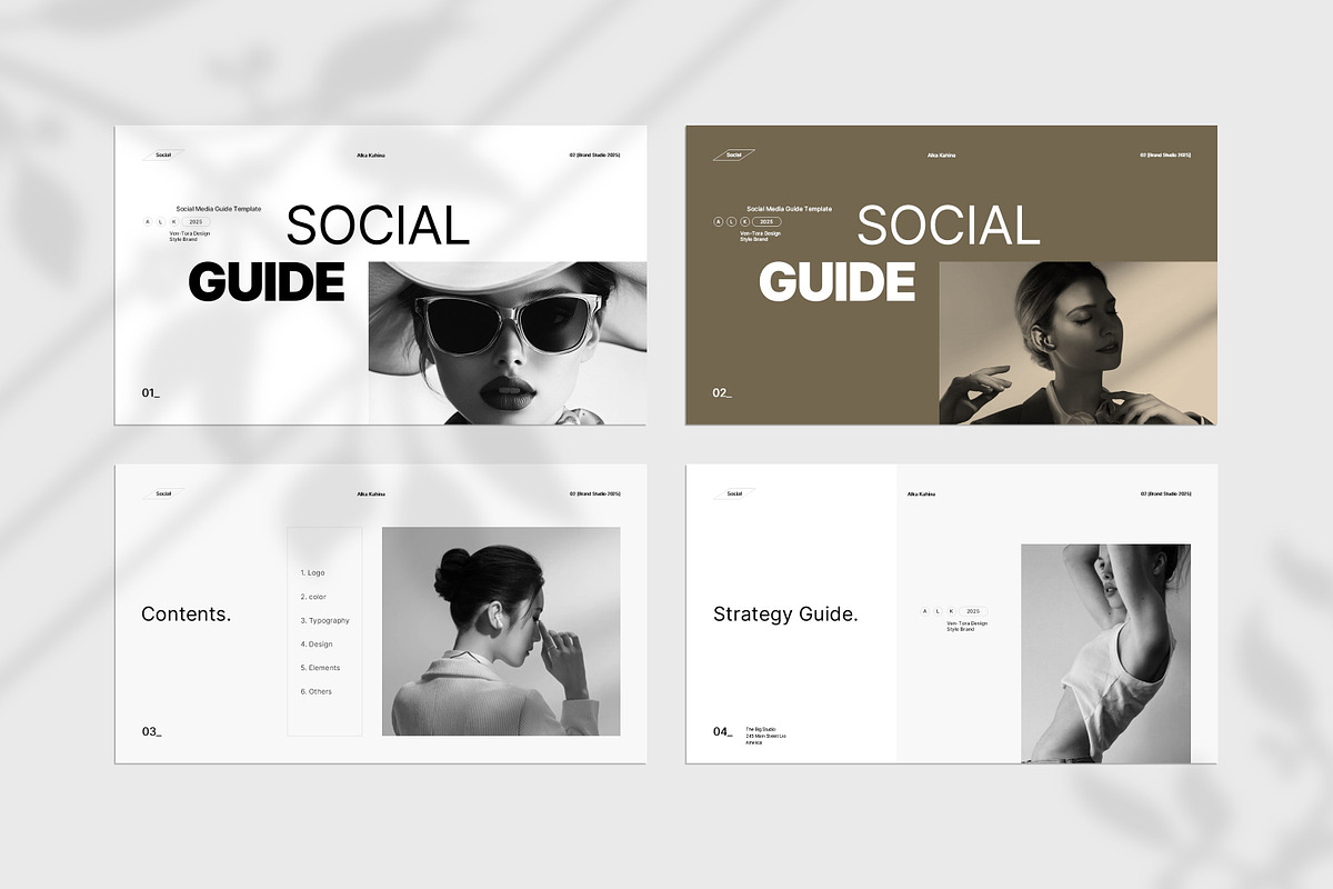 Social Media Guide PowerPoint Templa, a Presentation Template by Typetheme (Photo 3 of 8)