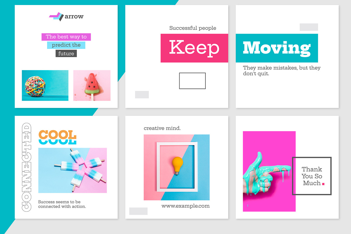 Creative Social Media Post Layout, a Social Media Template by MightyDesign (Photo 2 of 6)