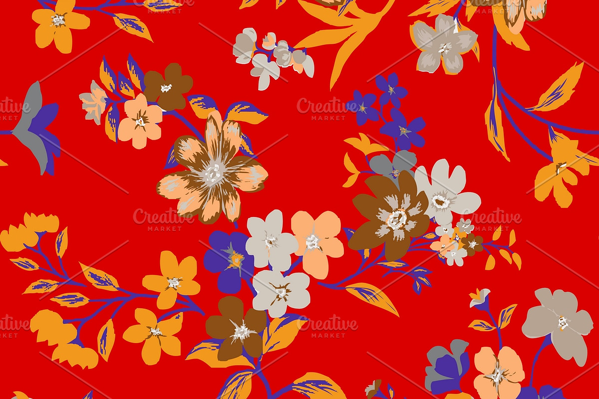 set of 6 floral patterns, a Pattern Graphic by Aban's World (Photo 9 of 9)