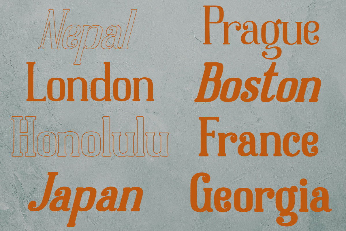 Dolphins Serif with Decorative, a Serif Font by Alandya TypeFoundry (Photo 9 of 9)