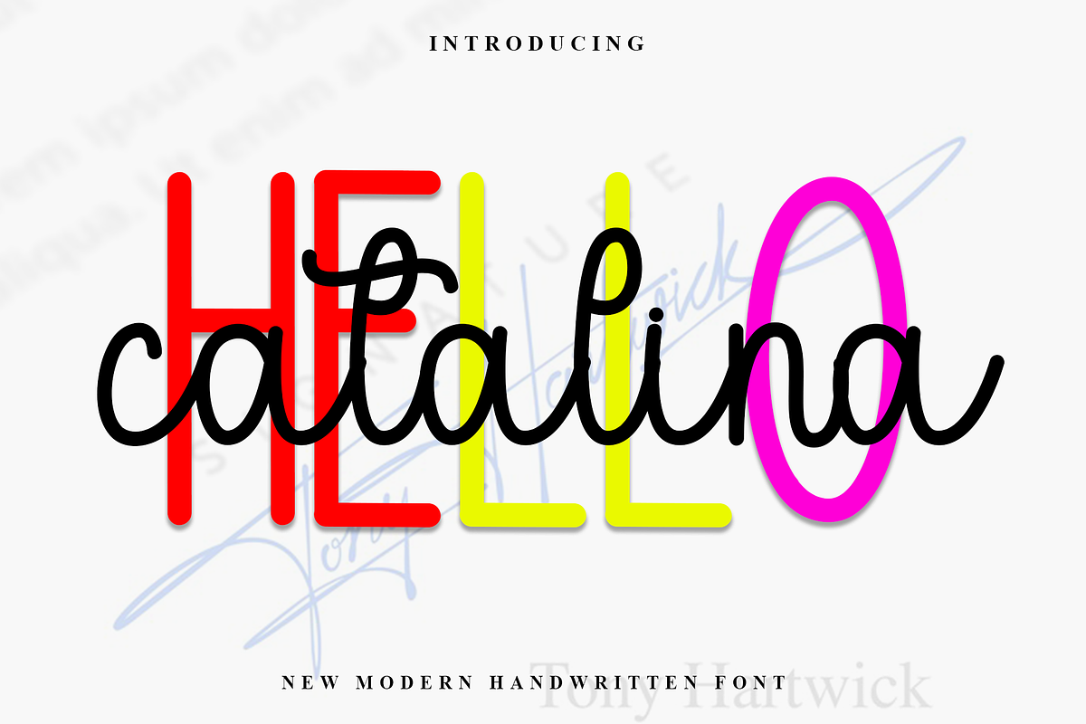 Hello Catalina, a Handwritten Font by InermediaSTUDIO (Photo 1 of 8)