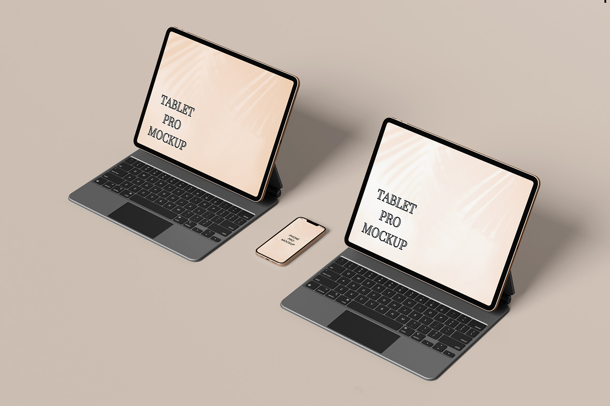 Tablet & Phone Mockup, a Print Template by AKMAL STUDIO (Photo 12 of 13)