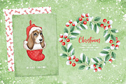 Woof Christmas Watercolors, an Animal Illustration by Eva Katerina (Thumbnail 4 of 18)
