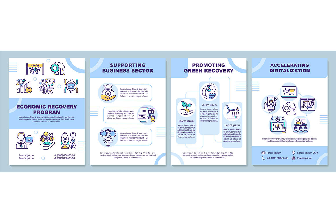 Economic recovery program brochure, a Brochure Template by IMG visuals ...