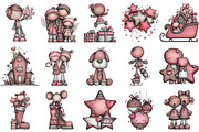 Cute Christmas Clipart, an Illustration by Pixels.Craft (Thumbnail 5 of 5)