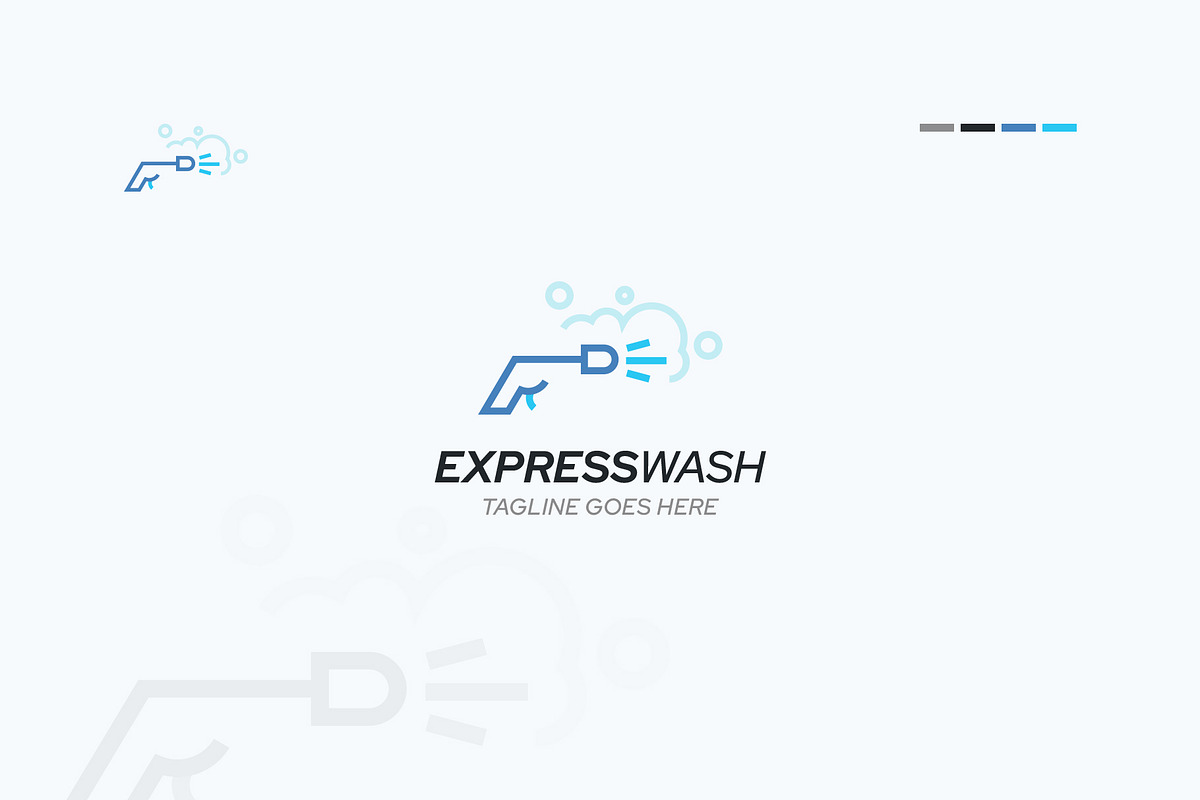 Washing Logo Design Template, a Branding & Logo Template by Dipak Dheer (Photo 1 of 6)