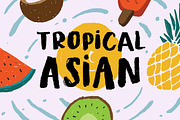Tropical Asian - Organic Brush Font, a Sans Serif Font by Konstantine Studio (Thumbnail 1 of 6)