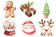 Sweet Christmas Clipart Bundle, an Illustration by Daily.Designs (Thumbnail 3 of 6)