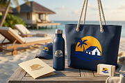Beach Resort & Travel Logo Set, a Branding & Logo Template by Bielousova Art (Thumbnail 3 of 3)