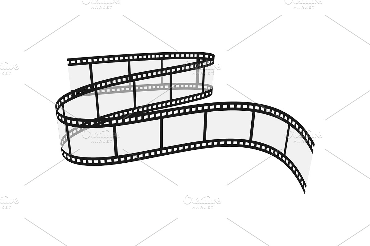 Realistic Transparent Film Strips, a Technology Illustration by PsychocheArt (Photo 3 of 8)
