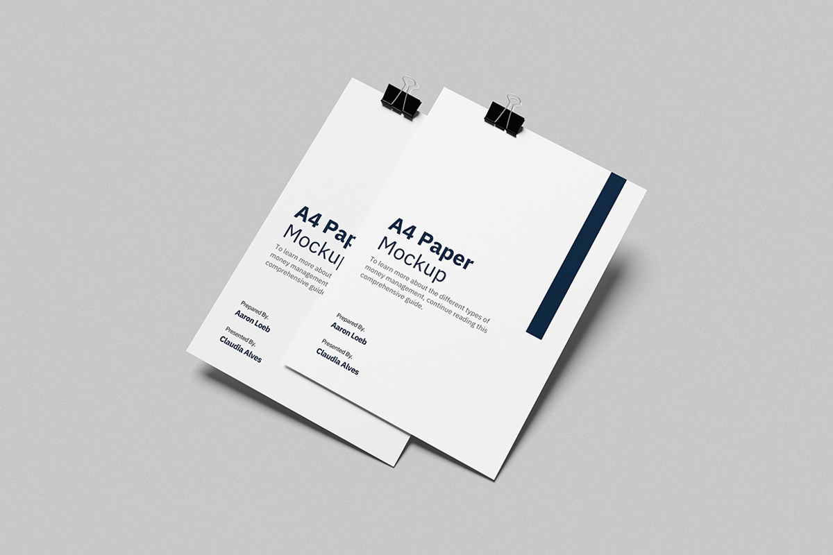 High Quality A4 Paper Mockup, an Advertising Mockup by swsi-studio (Photo 3 of 5)