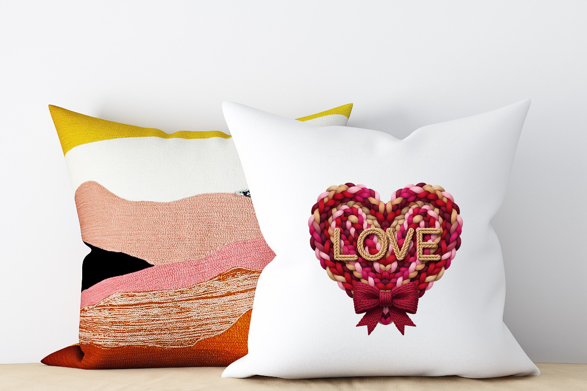 Crochet LOVE Heart PNG,Chunky Yarn, an Illustration by DreamArtGraphic (Photo 4 of 6)