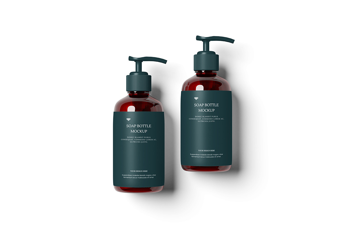 Soap Bottle Mockup, a Cups & Container Mockup by Pikachudesign (Photo 2 of 5)