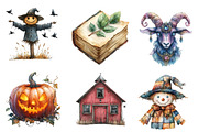 Creepy Halloween Farm Clipart Png, an Illustration by CreationArt (Thumbnail 4 of 4)
