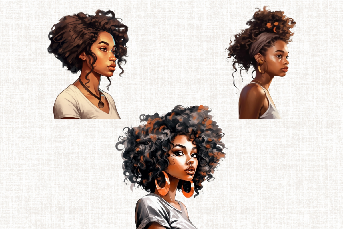 African American Modern Girl, a Person Illustration by Mash Mash Stickers (Photo 5 of 8)
