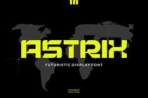 Astrix – Futuristic Display Typeface