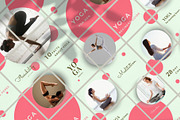 Yoga Instagram Puzzle Feed Template, a Social Media Template by Handy Template (Thumbnail 4 of 7)