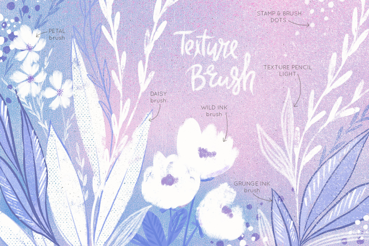 Texture Brushes for Procreate, a Brush Add-On by Magic & Dreams (Photo 4 of 7)