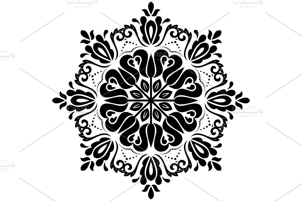 Floral Vector Abstract Pattern, a Decorative Illustration by FineArtStudio (Photo 1 of 3)