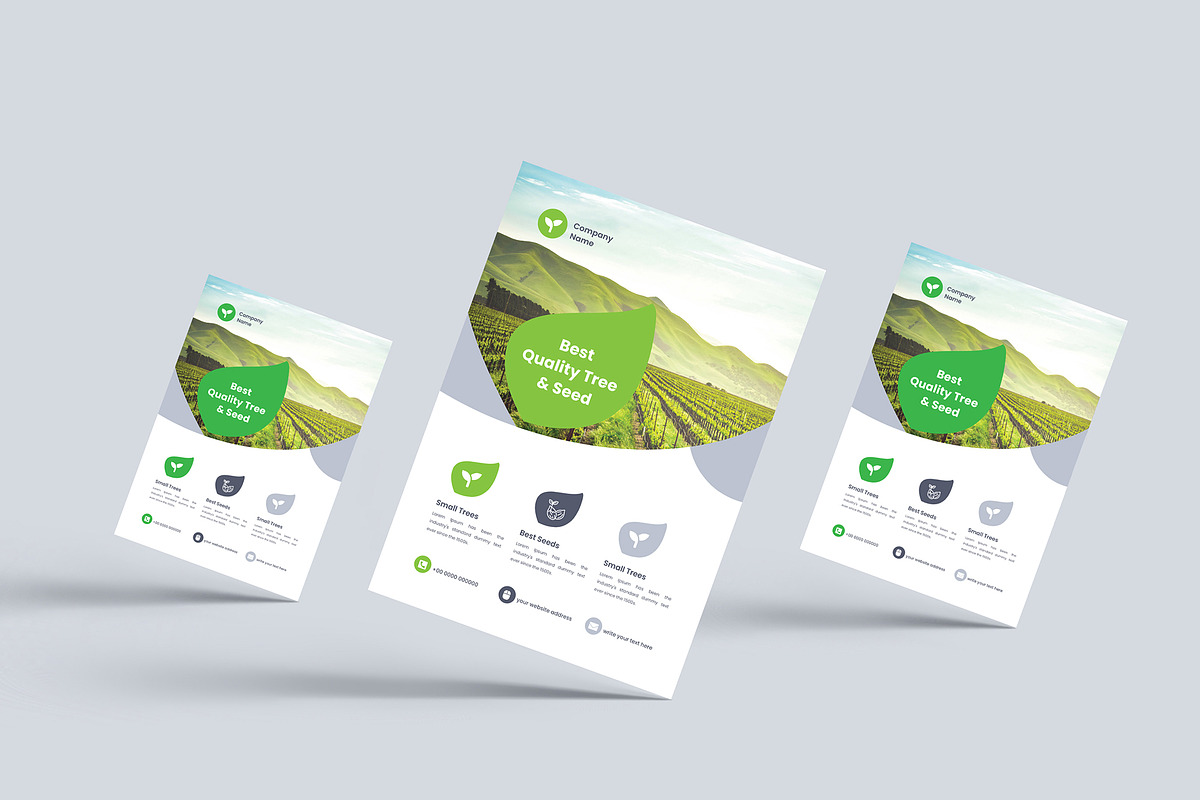 Agriculture Firm Flyer Design, a Flyer Template by mijli (Photo 1 of 8)