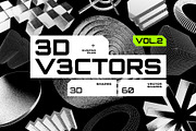 3D V3CTORS - 60 Geometric Vectors, an Object Graphic by assetpro.design (Thumbnail 1 of 13)