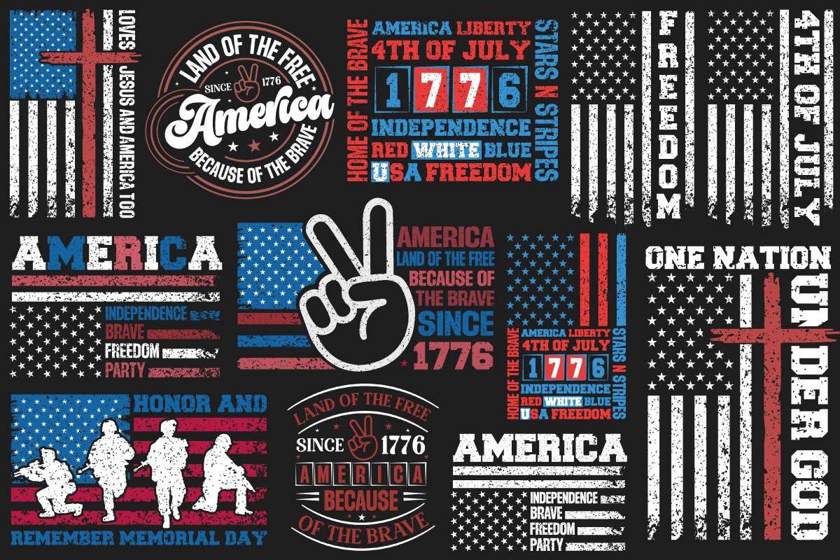 4th of July SVG Bundle, independence, an Object Graphic by GraphicPicker (Photo 2 of 2)