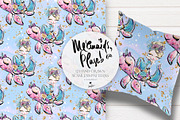 Baby Mermaids & Unicorns Patterns, a Pattern Graphic by KaramfilaS (Thumbnail 4 of 14)