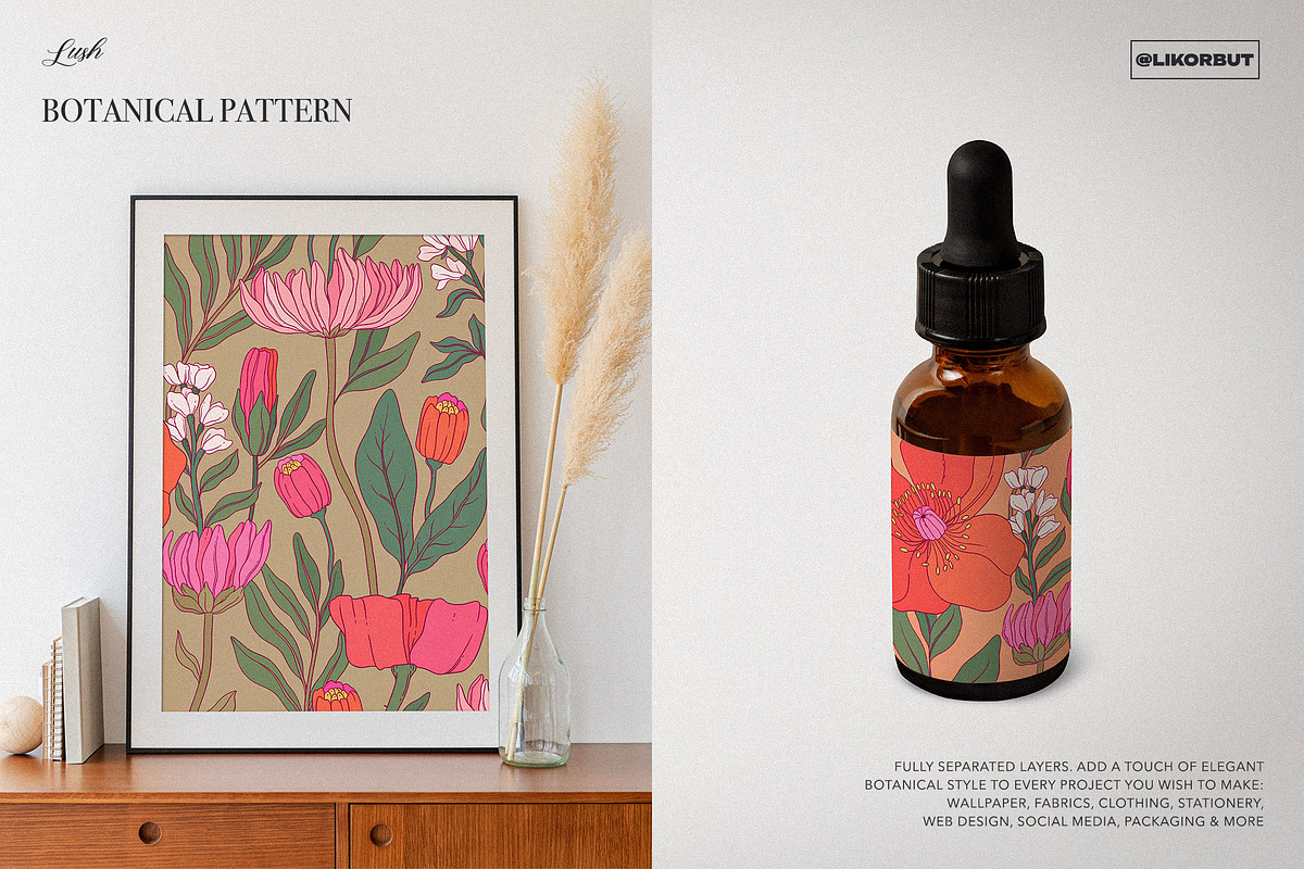 Dainty Botanical Pattern and Prints, a Pattern Graphic by likorbut (Photo 4 of 10)