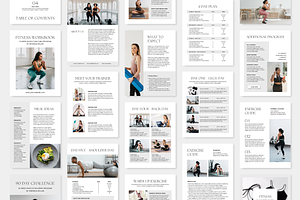 Fitness Workout Book Template