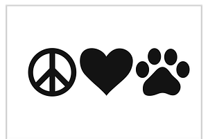 Heart Paw Print Logo, a Finance Illustration by CarWrap design