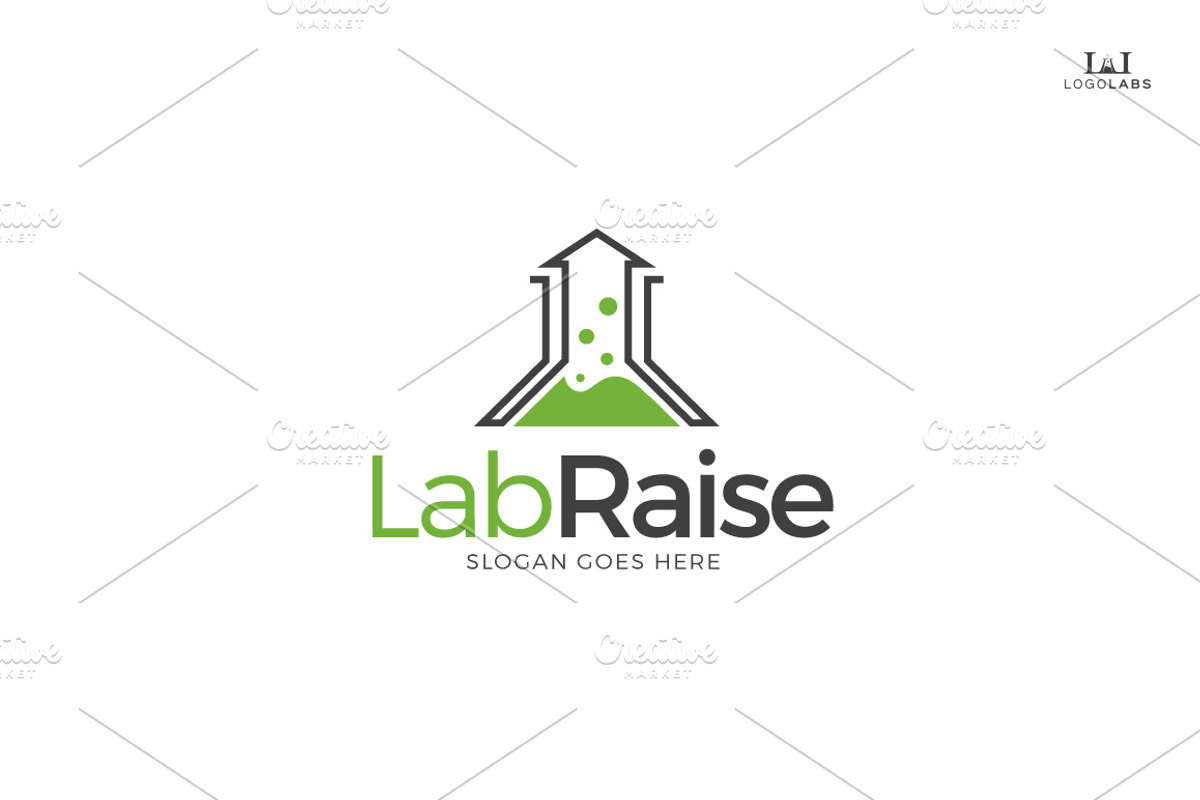 Lab Raise Logo, a Branding & Logo Template by LogoLabs