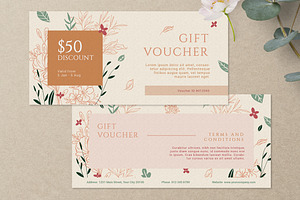 Flower - Gift Voucher, a Card Template by Creativestoree