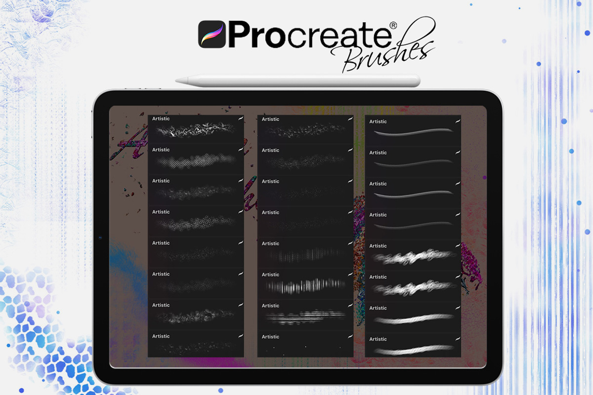 Artistic Brushes for Procreate, a Brush Add-On by FaeryDesign (Photo 5 of 9)