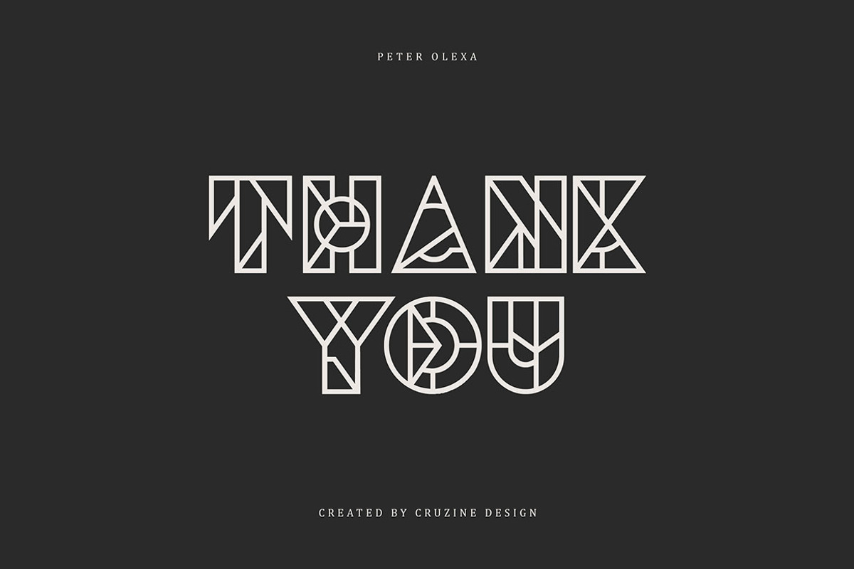 Fox Geometric Font, a Font by MIIM (Photo 6 of 6)