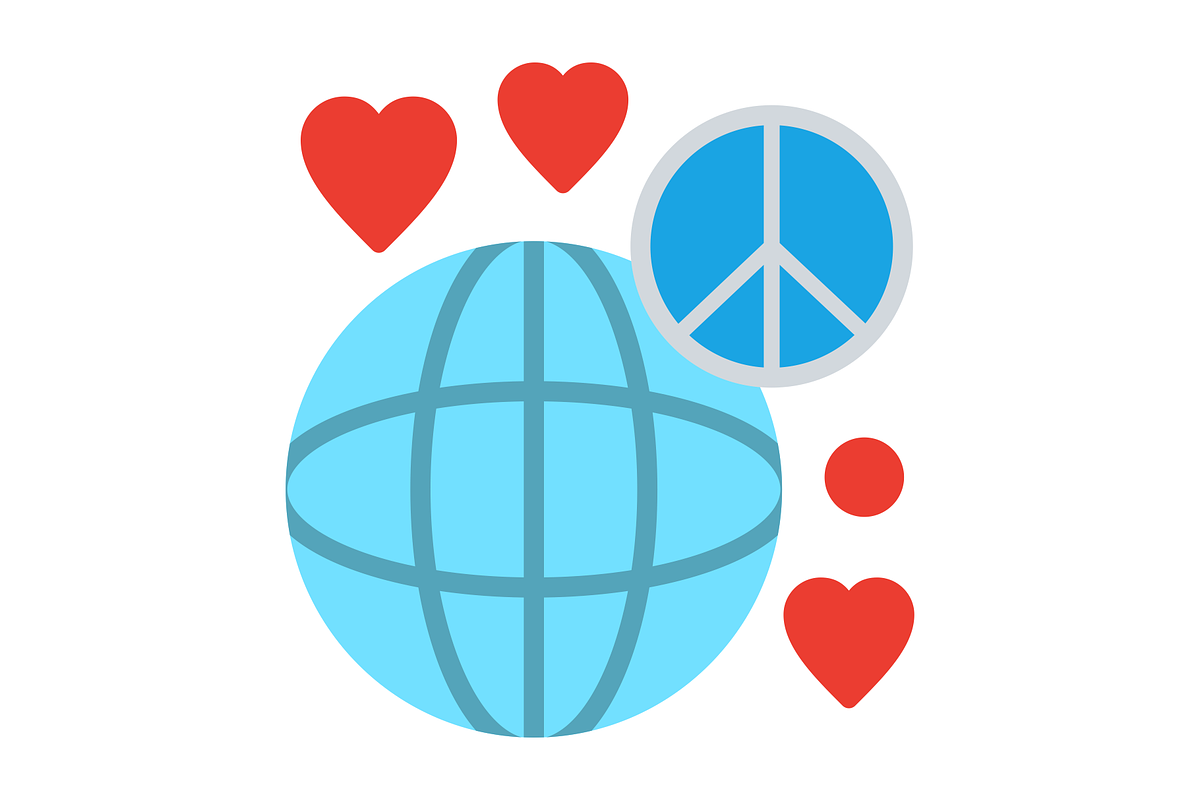 World peace Flat Icon, a Duotone Icon by Pexelpy (Photo 2 of 2)