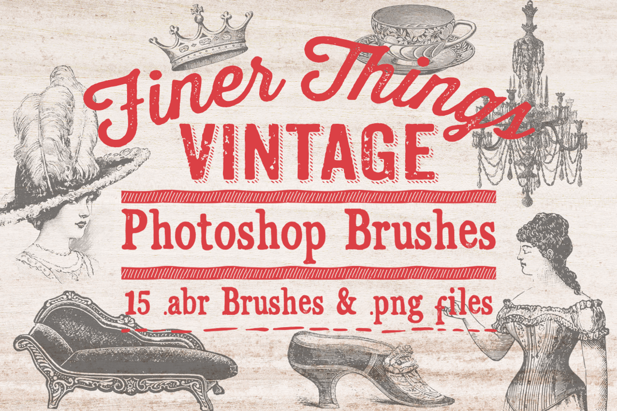 Finer Things Vintage Brushes, a Brush Add-On by Clikchic Designs (Photo 1 of 4)