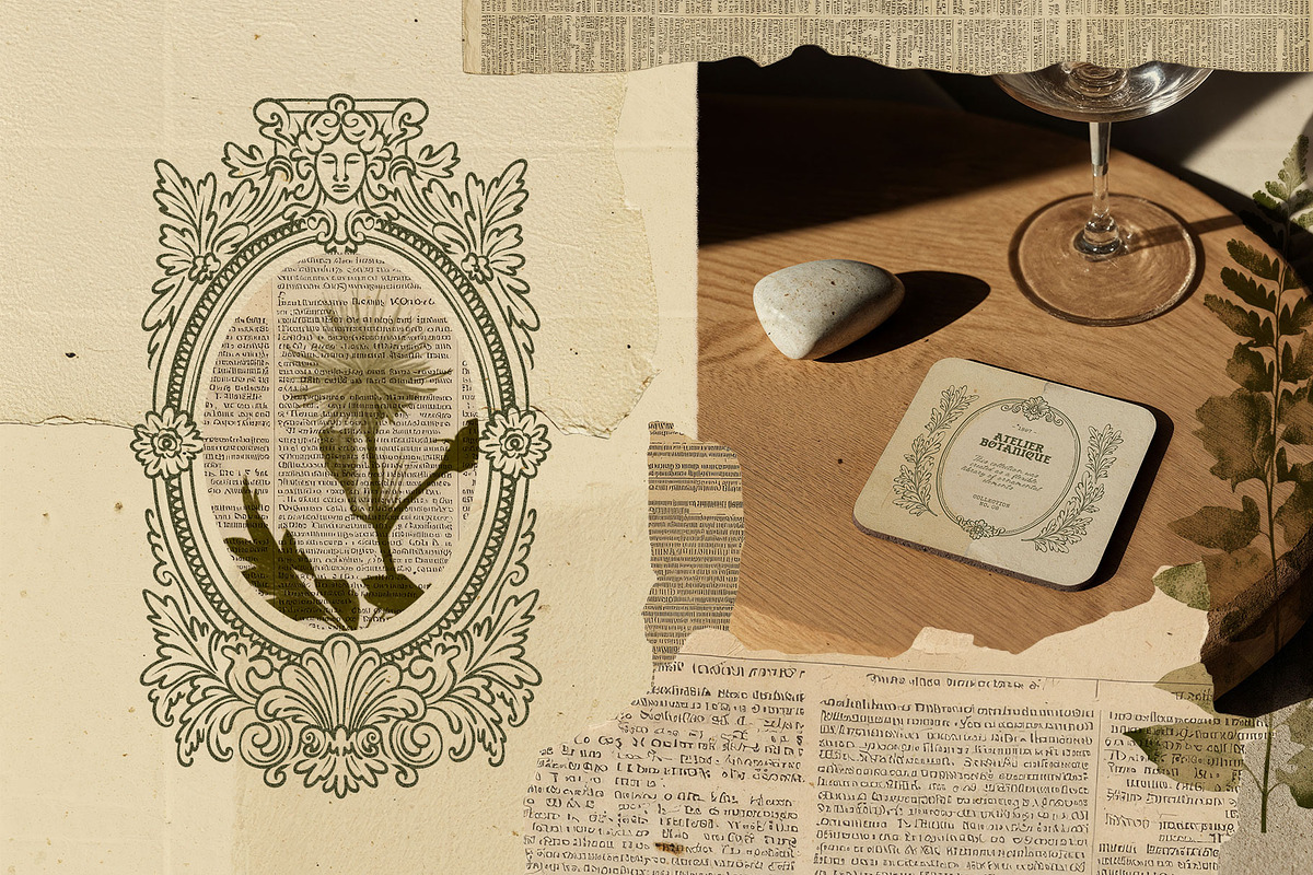 Dark Academia Frame & Ornament Kit, an Object Graphic by KetteCreate (Photo 16 of 21)